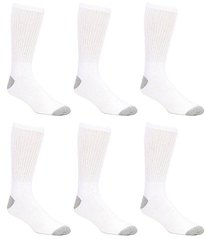 Gold Label Roundtree & Yorke Big & Tall Crew Athletic Socks 6-Pack Full