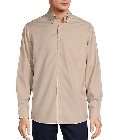 Gold Label Roundtree & Yorke Big & Tall Non-Iron Long Sleeve Solid Sport Shirt