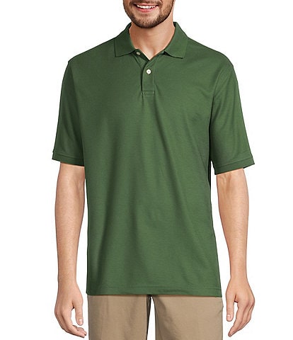 Gold Label Roundtree & Yorke Big & Tall Non-Iron Short Sleeve Solid Pique Polo Shirt