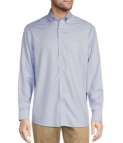 Gold Label Roundtree & Yorke Big & Tall Non-Iron Solid Dobby Sport Shirt