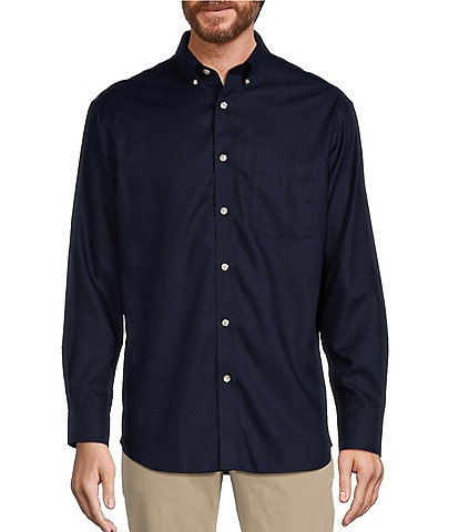 Gold Label Roundtree & Yorke Big & Tall Non-Iron Solid Dobby Sport Shirt