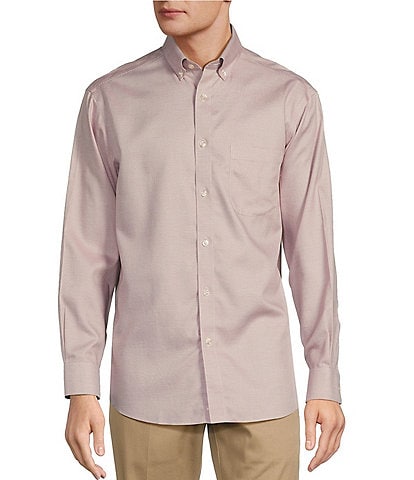 Gold Label Roundtree & Yorke Big & Tall Non-Iron Solid Dobby Sport Shirt