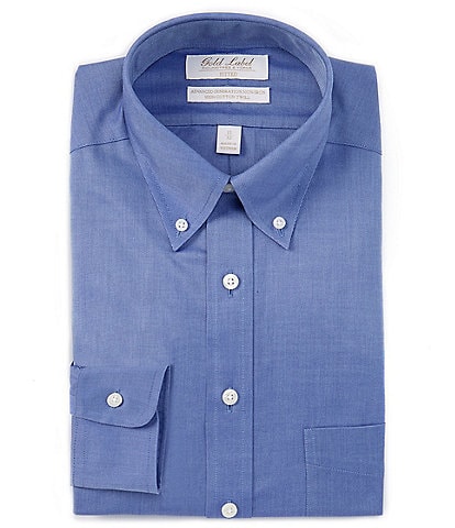 Blue button down dress shirt best sale