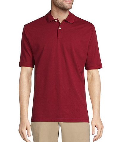 Gold Label Roundtree & Yorke Non-Iron Short Sleeve Solid Pique Polo Shirt