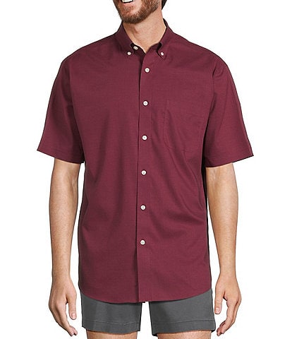 Gold Label Roundtree & Yorke Non-Iron Short Sleeve Solid Sport Shirt