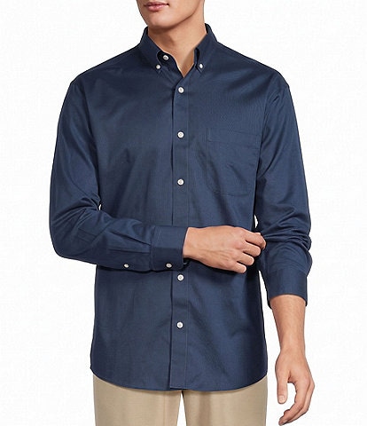 Gold Label Roundtree & Yorke Solid Twill Sport Shirt