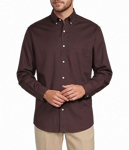 Gold Label Roundtree & Yorke Solid Twill Sport Shirt
