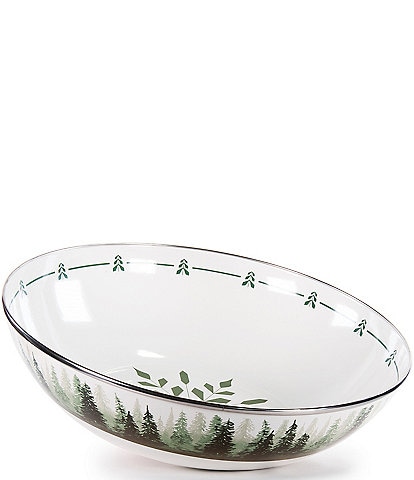 Golden Rabbit Forest Glen Serving Bowl