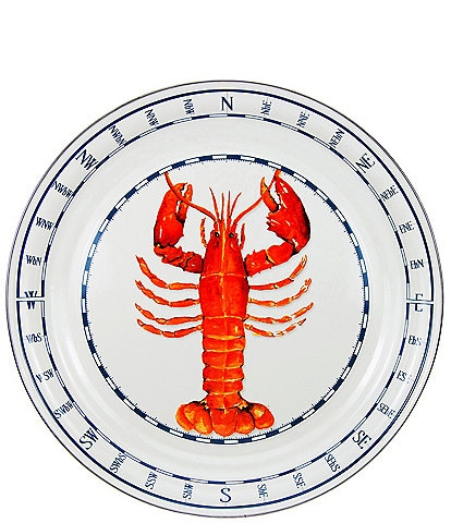Golden Rabbit Enamelware Lobster Large Tray