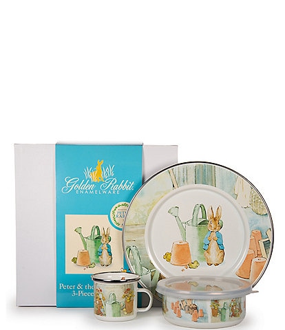 Golden Rabbit Enamelware Peter Rabbit™ & the Watering Can Child Set