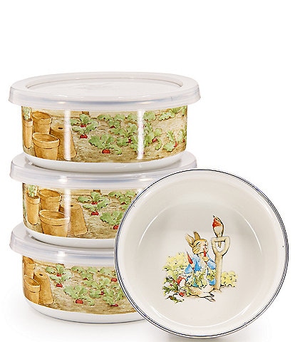 Golden Rabbit Enamelware Peter Rabbit™ Child Bowls, Set of 4