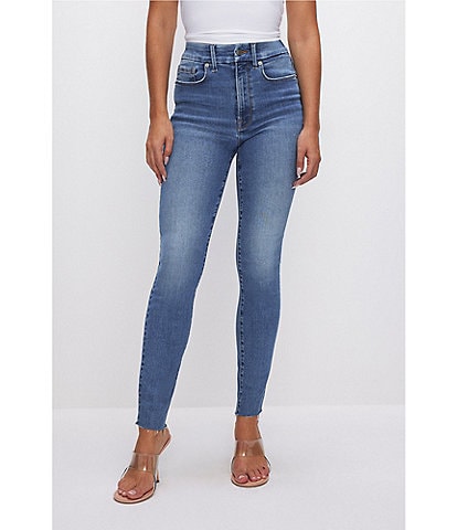 Good American Always Fits Good Waist Denim Ultra High Rise Skinny Jeans