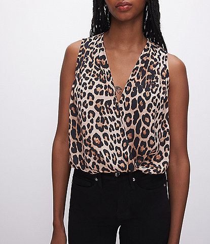 Leopard Print Banded Waist Peplum Blouse – HighStreet