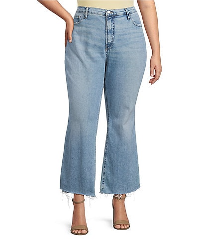 Good American Plus Good Standard High Rise Kick Flare Jeans