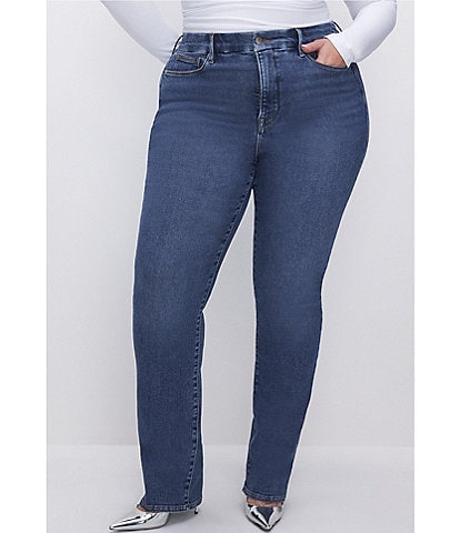 Good American Plus Size Good Classic Slim Straight Jean