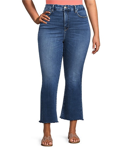 Good American Plus Size Soft Tech Good Legs Bootcut Jeans