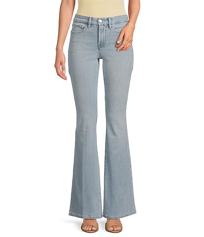 Good American Soft Tech Good Legs Mid-Rise Flare Jeans