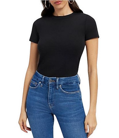  Super Stretch Crew Neck Short Sleeve Baby Tee