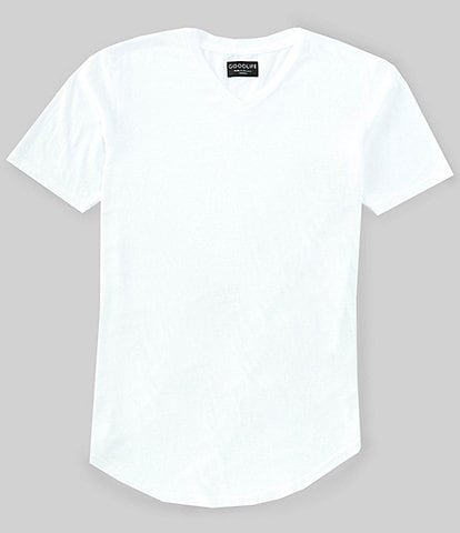 Goodlife Slim-Fit Triblend Scallop Short Sleeve V-Neck T-Shirt