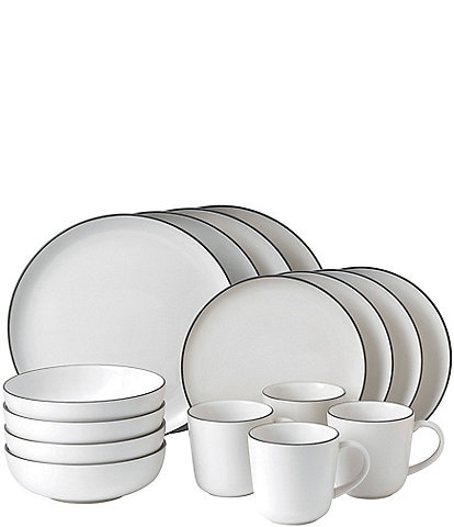 Gordon Ramsay by Royal Doulton Bread Street White 16-Piece Dinnerware Set
