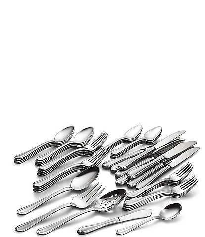 Gorham Melon Bud Frosted 45-Piece Stainless Steel Flatware Set