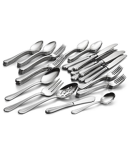 Gorham Melon Bud Frosted 45-Piece Stainless Steel Flatware Set