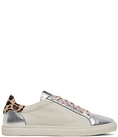 GREATS Reign Metallic Leather Sneakers