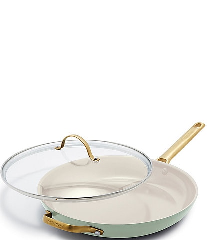 GreenPan Reserve Ceramic Nonstick 12" Covered Fry Pan with Helper Handle