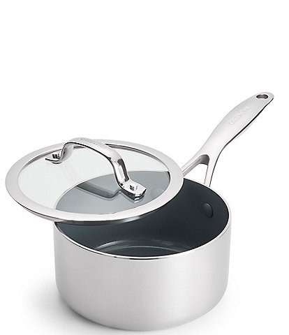 GreenPan Valencia Pro Stainless 1.66-Quart Saucepan with Lid