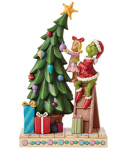 Grinch by Jim Shore Grinch And Cindy Lou Decorating Tree Figurine