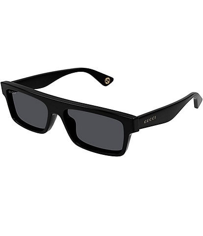 Gucci Men's Aspen 57mm Rectangle Sunglasses