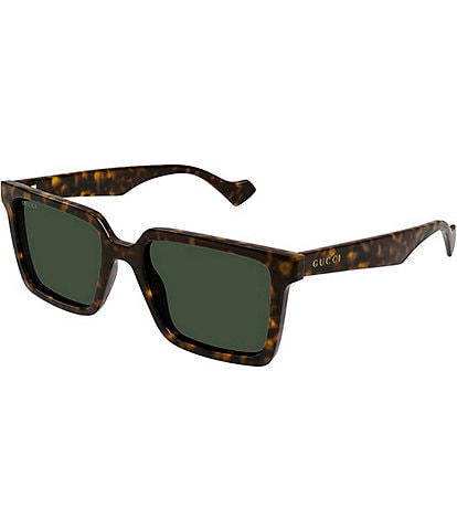 Gucci Men's GG Generation Light 55mm Havana Square Sunglasses