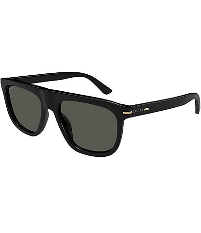 Gucci Men's GG Line 56mm Square Sunglasses