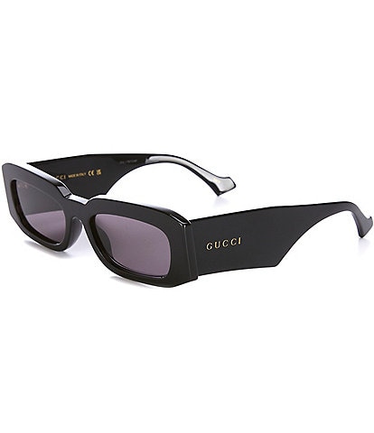 Gucci Men's GG1426S Lettering 54mm Rectangle Sunglasses
