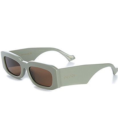 Gucci Men's GG1426S Lettering 54mm Rectangle Sunglasses