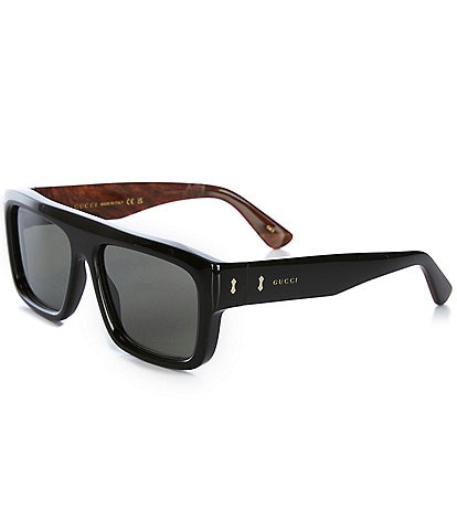 Gucci Men's GG1461S Rivets 55mm Square Sunglasses
