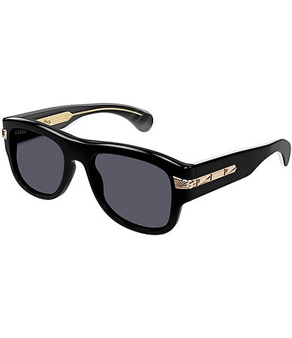 Gucci Men's New York 30's 54mm Square Sunglasses