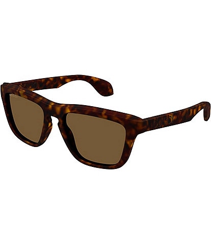 Gucci Men's Twinsburg 55mm Havana Square Sunglasses
