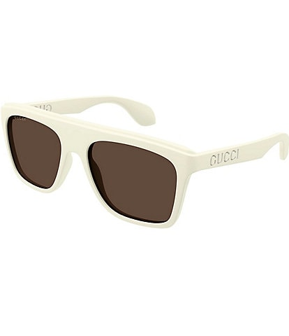 Gucci Men's Twinsburg 57mm Rectangle Sunglasses
