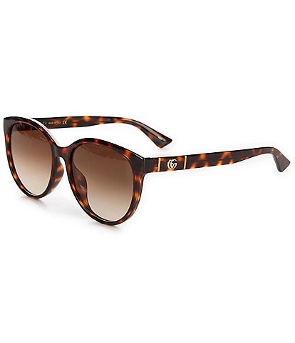 Gucci Women's Rounded Tortoise Sunglasses