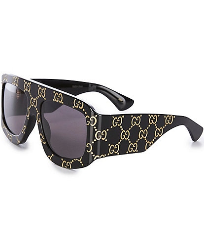 Gucci Unisex GG Street 59mm Logo Shield Sunglasses