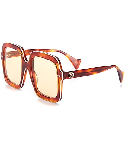 Gucci Unisex Gg1241S 56mm Tortoise Square Sunglasses