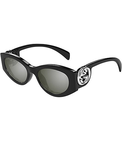 Gucci Women's Chaise Lounge 54mm Mirrored Cat Eye Sunglasses