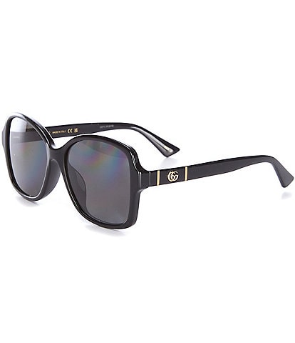 Gucci Women's Gg0765SA 57mm Rectangle Sunglasses