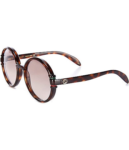 Gucci Women's Gg1067s 58mm Tortoise Round Sunglasses