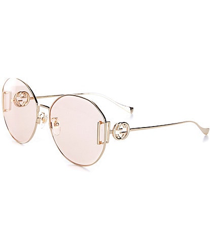 Gucci Women's Gg1206SA 63mm Round Sunglasses