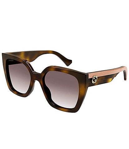 Gucci Women's GG1300S 55mm Butterfly Tortoise Sunglasses