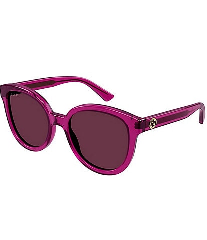 Gucci Women's GG1315S 54mm Round Transparent Sunglasses