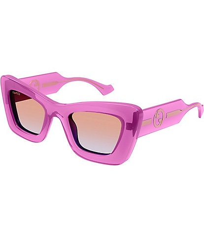 Gucci Women's La Piscine 49mm Transparent Cat Eye Sunglasses
