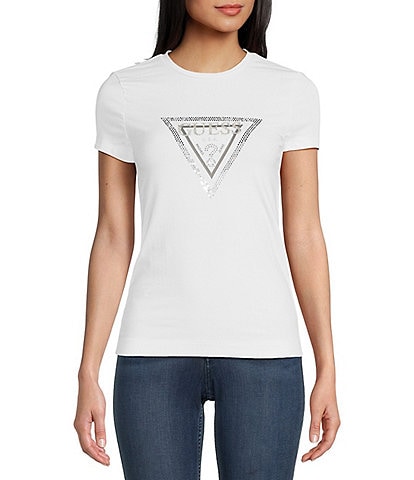 Guess Amalur Triangle Logo Graphic T-Shirt